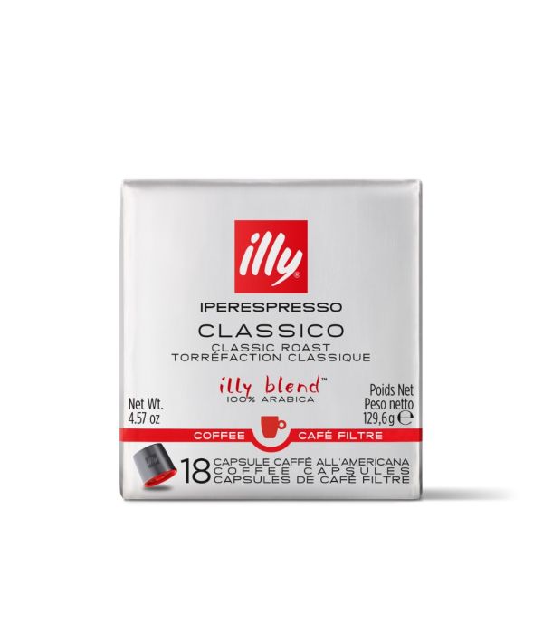 ILLY AMERICAN FILTER COFFEE MEDIUM 18 CAPSULES